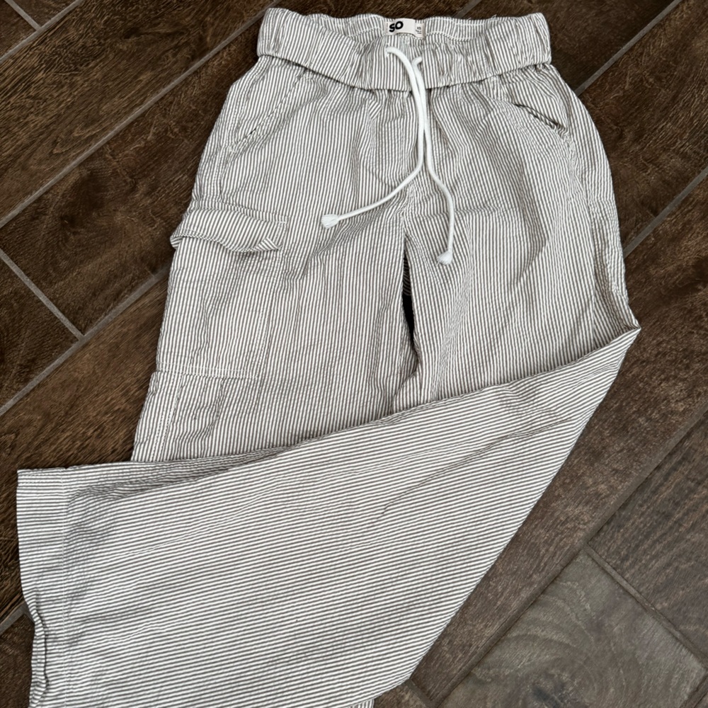 Striped Lounge Pants with Drawstring